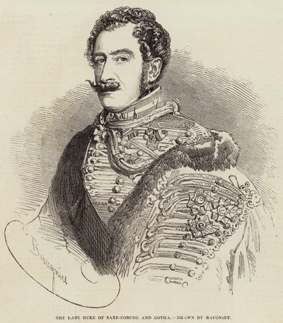 The Late Duke of Saxe-Coburg and Gotha by Charles Baugniet